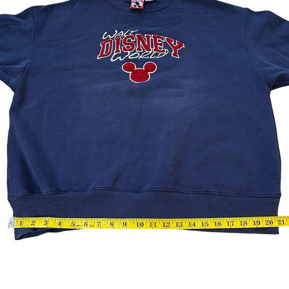 WALT DISNEY WORLD Mickey Inc. Heavy Navy Crewneck Sweatshirt Size XXL - Picture 7 of 15